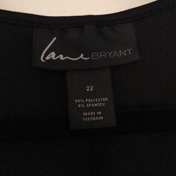 Lane Bryant black/navy knee length dress - Picture 2 of 3